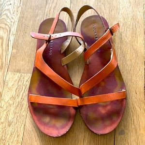 Lucky Brand brown leather sandals